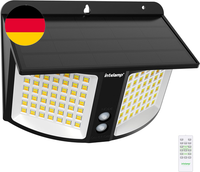 Intelamp Solarlampen FüR AußEn Mit Bewegungsmelder, 1200LM 196LED Solar Wandleuc