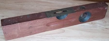 Vintage Stanley No 104 Wood Level Brass Inset 41in Rule & Level Co