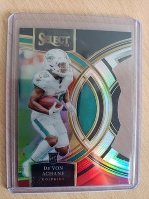 2023 Panini Select Prizm Die Cut De'von Achane (RC), Miami Dolphins