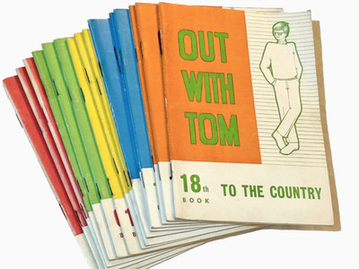 15 x Out With Tom 1960's Educational Reading Course For Slow Readers SEFA