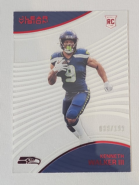 2022 Panini Chronicles - Clear Vision Rookies Kenneth Walker III #CVR-4 Red /199