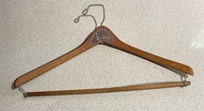Luxury VTG Wood Hanger From Irving  s Fashion For Men, With Pants Holding Dowel