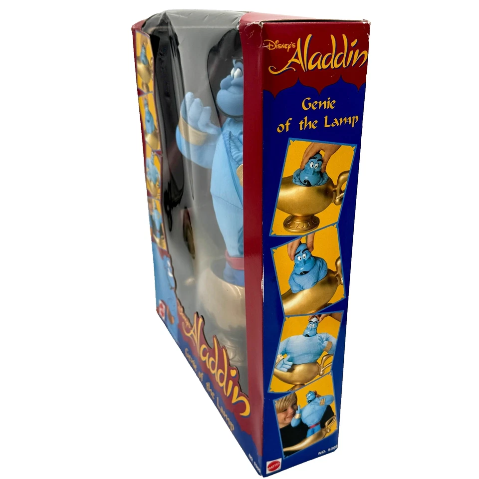"DISNEY ALADDIN GENIO DE LA LÁMPARA GRANDE 14"" MATTEL VINTAGE COLECCIONABLE" Foto 3 de 4
