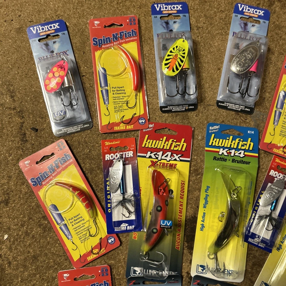 Enorme Nuevo Lote de Señuelos de Pesca de Salmón Zorro Azul, Roster Coil Kelli’s Foto 2 de 4
