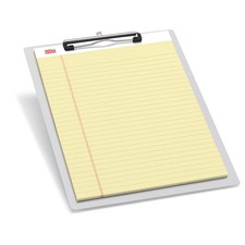 Office Depot Brand Aluminum Clipboard, 9" x 12-1/2", Silver