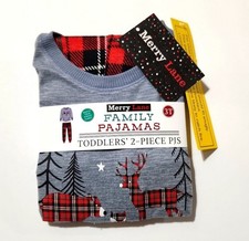 Merry Lane Kid's 3T 2 Piece Pajama Set Deer Bear Fox