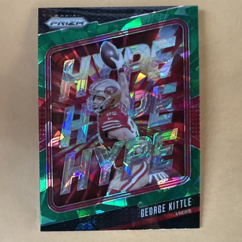 George Kittle [Green Ice] #8 2024 Panini Prizm Hype card
