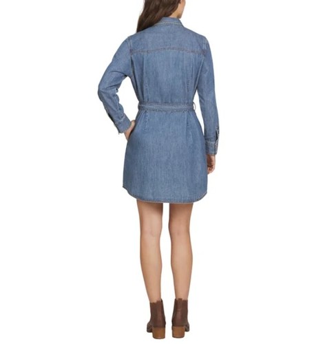 Wrangler Ladies' Size Large (12-14) Denim Dress, Blue - Picture 2 of 6