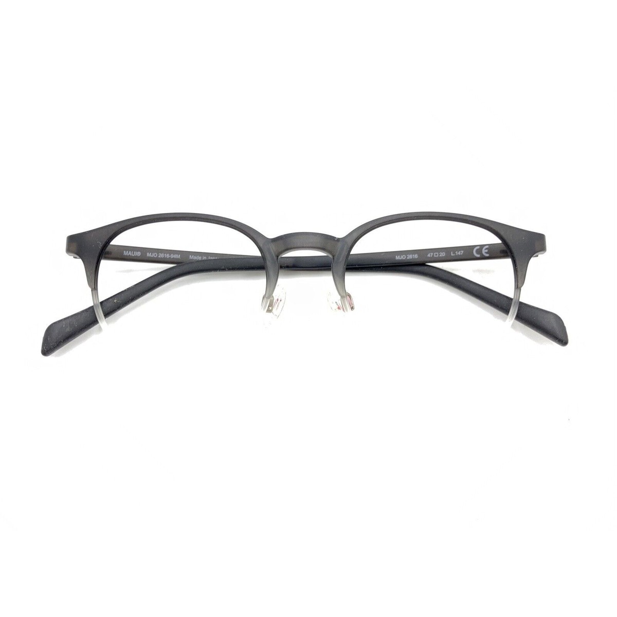 まな2さん専用 Maui Jim MJO 2616-94M Matte Black Clear Round Eyeglasses