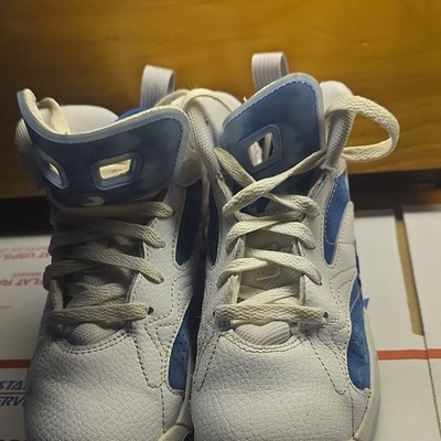 Jordan Air Jordan 7 Retro DZ5578-101 White Blue Leather High Top Sneakers 12C