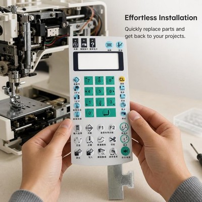 Computergesteuerte Nähmaschine Tastatur Membran & Mustermacher
