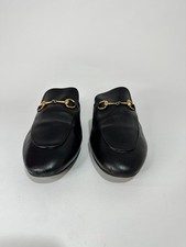 Gucci Black Leather Princetown Flat Mules Size 39 EU/ 9 US/6 UK