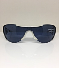 New Vintage Emporio Armani Shield Sunglasses EA 166-S C. 1265 Matte Grey Italy