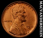 1911 Lincoln Wheat Cent - RB  Choice Gem Brilliant Unc+++  Lustrous  #i5164
