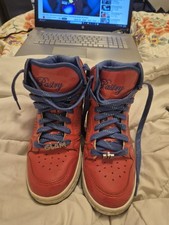 Womens Size 9 Red Pastry High Top Glam Pie Leather Sneakers RA71004