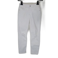 Anthropologie Pilcro White High Rise Slim Jeans