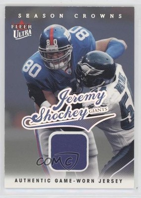 2004 Fleer Ultra Season Crowns Game-Used Platinum 18/29 Jeremy Shockey #47 3c7