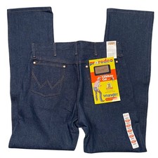 Wrangler Jeans 13MWZ Cowboy Cut Men 34x34 Blue Rigid Denim Original Fit NEW