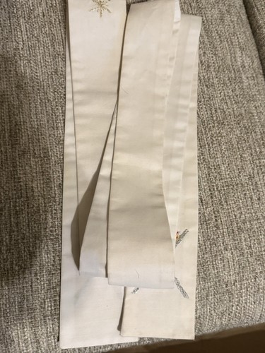 VINTAGE PRIESTER KLERUS GEWAND STOLA bestickt & schön - Bild 4 von 9