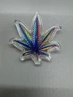 1.5 Gram .999 Pure Silver Colorized Marijuana Leaf.