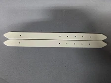 Nash Sports Goal Pads Leather Toe Straps Only [ WHITE 11” PAIR ] Ice Hockey OG