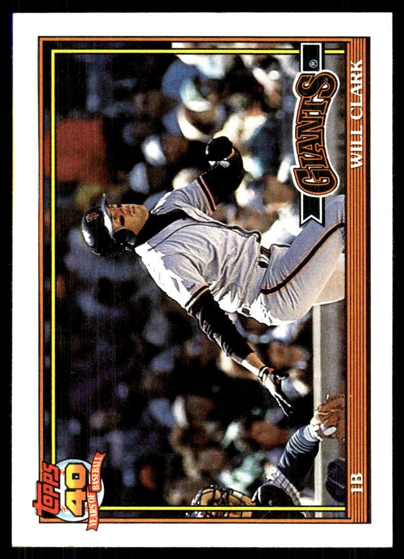 Will Clark 1991 Topps #500 Giants FREE SHIPPING StackedPacks