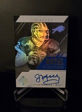 #'ed/3 AUTO 🔥 JIM KELLY SSP 2019 Panini Majestic Royal Signatures Holofoil HOF