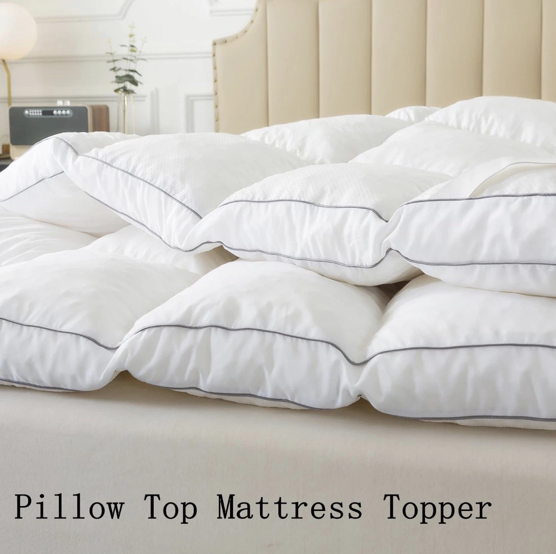 NEW 3 Inch Memory Foam Mattress Topper Queen Size, Pillow Top