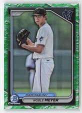 2024 Bowman Draft #BDC-38 Noble Meyer Chrome Lunar Glow Refractor