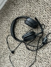 Plantronics Audio 355 Black Wired Boom Mic Over Ear Multimedia Stereo Headset