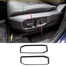 For Toyota Tundra XK70 2022-2025 ABS Carbon Fiber Seat Button Handle Frame Trim