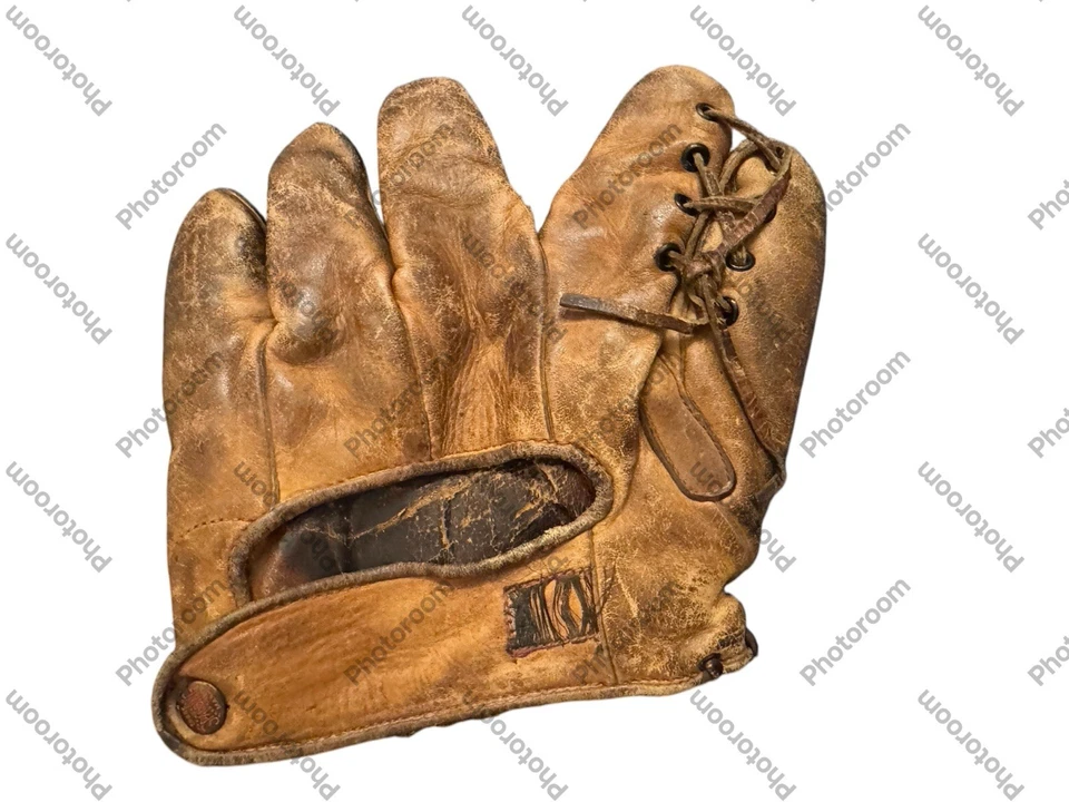 Guante de béisbol Spaulding vintage años 40 dedo dividido años 40’s - #850 Foto 4 de 4