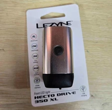 Lezyne Hecto Drive 350XL Lumen Bike Headlight Silver NEW OLD STOCK