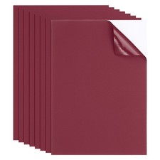8pcs Waterproof Self-Adhesive Nylon Repair Patch 8 x 6 Inch, Wine Red