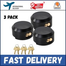 3 Pack Puck Locks Trailers Keyed Alike 2-7/8  Hidden Shackle Padlocks Heavy Duty