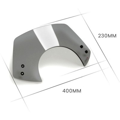 Puig Racing Windscreen 230mm   Windschutz in rauchgrau für: Vespa GTS ABS Super