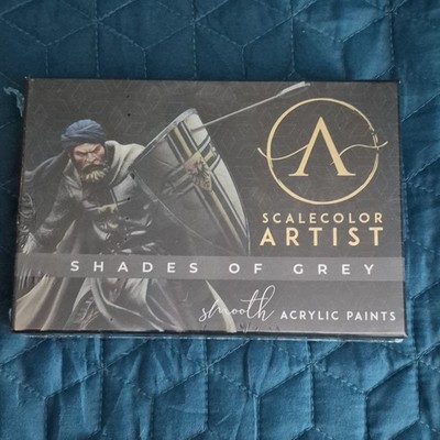 Scale75 Shades of Grey Acrylic Paint Set Multicolor Artist Collection
