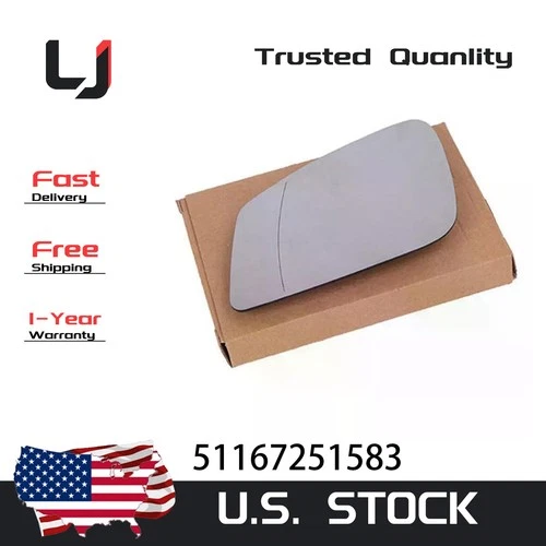 Left Side Mirror Glass Replacement For BMW 740Li 550i 528i 760Li No.51167251583