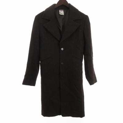 Bal Chester Coat Knee Length Long Sleeve Dot Old Tag Wool