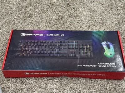 iBuyPower Chimera KM-7 RGB Keyboard and Mouse Combo NEW SEALED