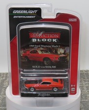 Greenlight Auction Block 1969 Ford Mustang Mach 1 Series 10 1:64 NIP