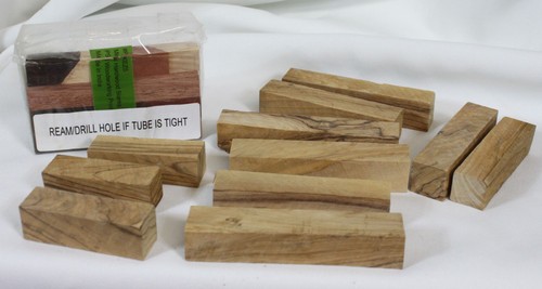 25pc Woodworking Mini Wood Blanks Pen Turning Drill Mixed Lot Hardwood Pieces