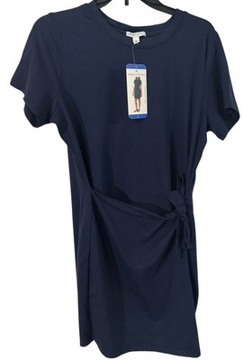 Threads 4 Thought Blue Wrap Dress Short Sleeve Size Large NWT