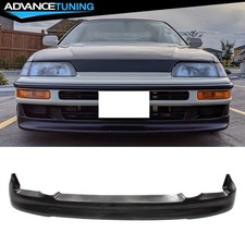 For 90-91 Honda Crx Si 2-door 2dr Cs Style Pu Front Bumper Lip Spoiler Unpainted