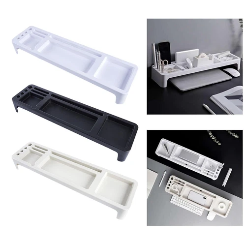 Multi Compartment Desk Organizer, Storage Organizer Dustproof Table Storage Box