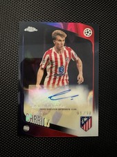 Pablo Barrios Chrome UCL 2025 Black Lava Refractor /10 Auto
