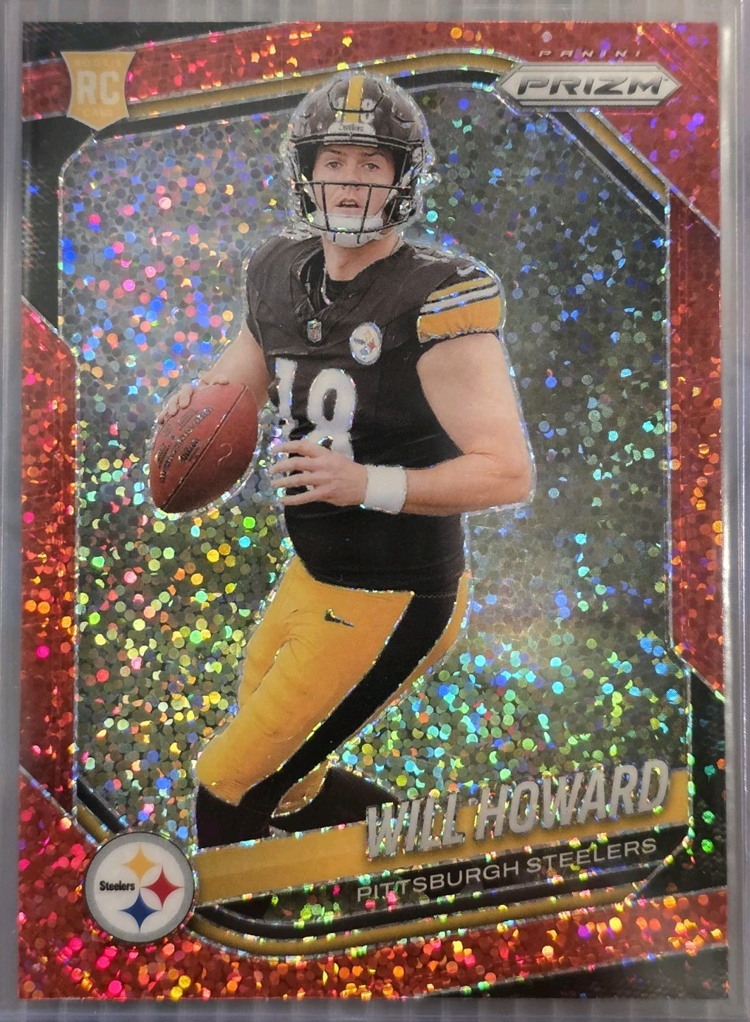 2025 Prizm Will Howard Red Sparkle No. 367