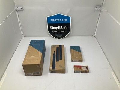 SIMPLISAFE HOME INDOOR SECURITY SYSTEM.  4 piece system with Sign-Used