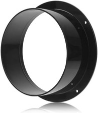 HOXHA 6in Plastic Duct Connector Flange Black