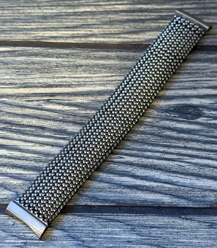 Bracelet De Montre En Acier Inoxydable Mesh 17 Mm – Homme, Neuf Avec Légers Défauts